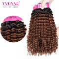 Kinky Curl Brésilien Ombre Extensions de cheveux humains à vendre